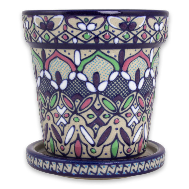 Bungalow Rose SelfWatering Ceramic Pot Planter Wayfair